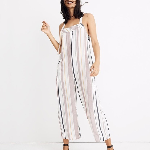 Madewell Pants - Madewell Tavik® Lanz Striped Cover-Up Jumpsuit size Small